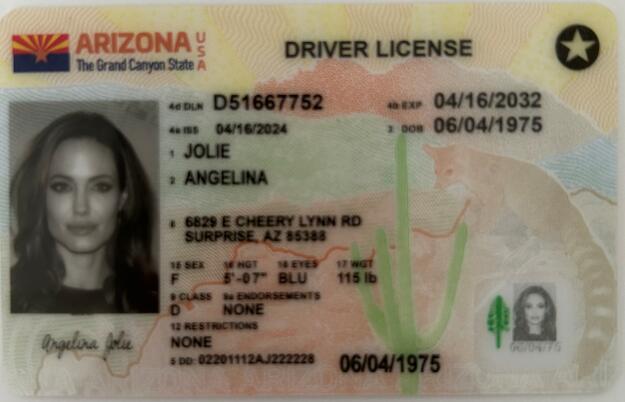 Fake Driving License - Arizona