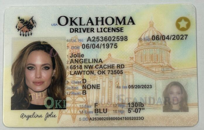 Fake Driving License - Oklahoma